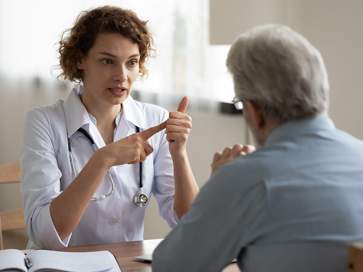 Health Provider discussing insurance rates with the patient